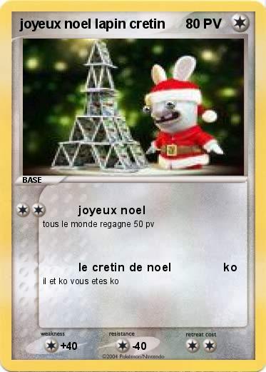 Pokemon joyeux noel lapin cretin