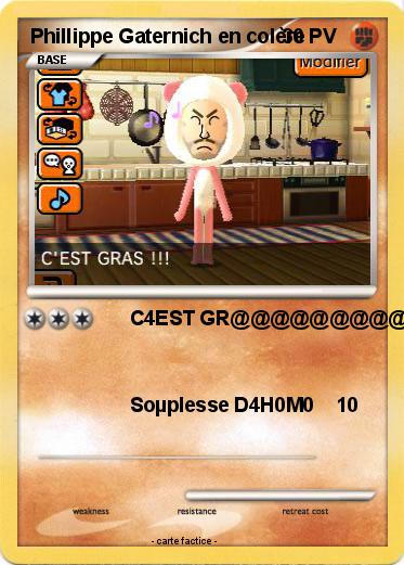 Pokemon Phillippe Gaternich en colère