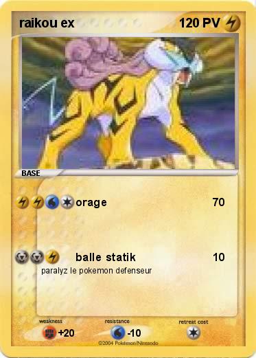 Pokemon raikou ex