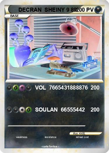 Pokemon DECRAN  SHEINY 9 89