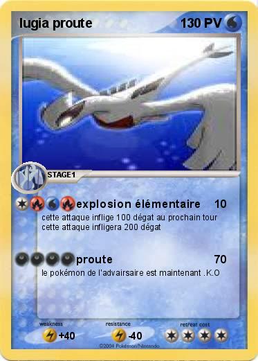 Pokemon lugia proute