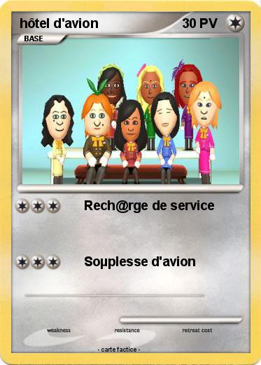 Pokemon hôtel d'avion