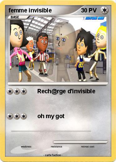 Pokemon femme invisible