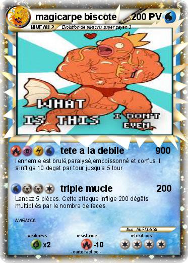 Pokemon magicarpe biscote