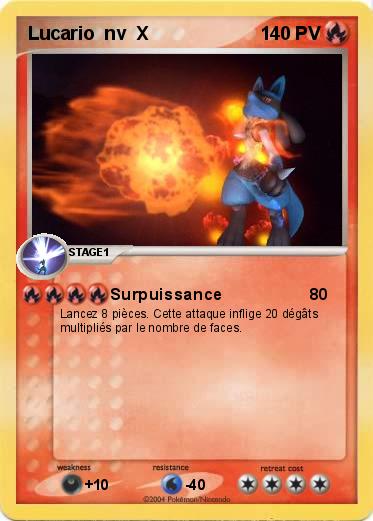Pokemon Lucario  nv  X