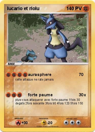 Pokemon lucario et riolu 