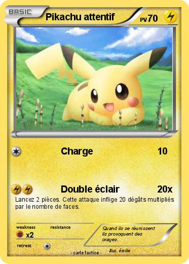 Pokemon Pikachu attentif