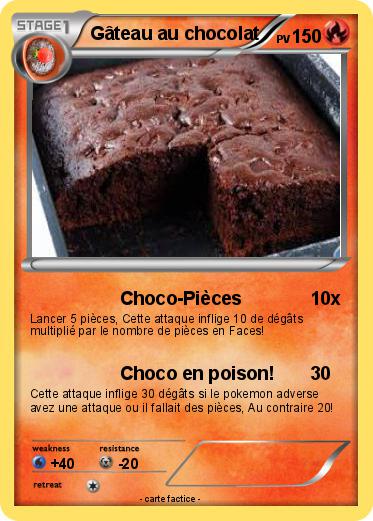 Pokemon Gâteau au chocolat