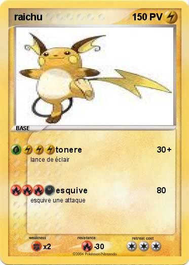 Pokemon raichu