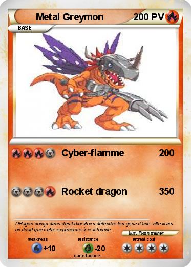 Pokemon Metal Greymon