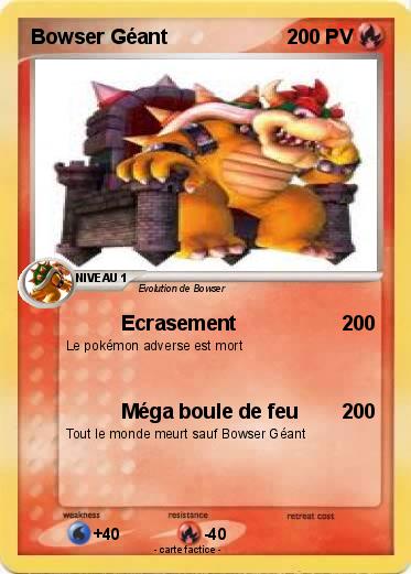 Pokemon Bowser Géant