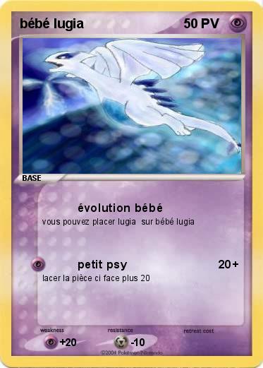 Pokemon bébé lugia                                                       