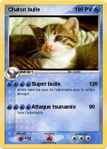 Pokemon Chaton bulle