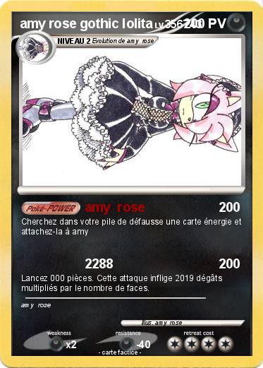 Pokemon amy rose gothic lolita
