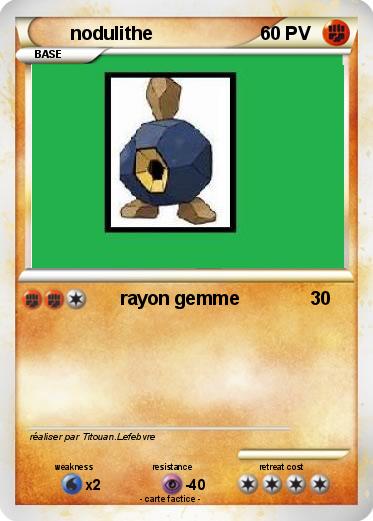 Pokemon nodulithe