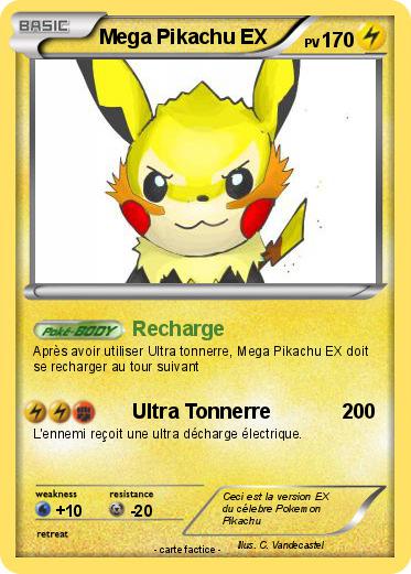 Pokemon Mega Pikachu EX