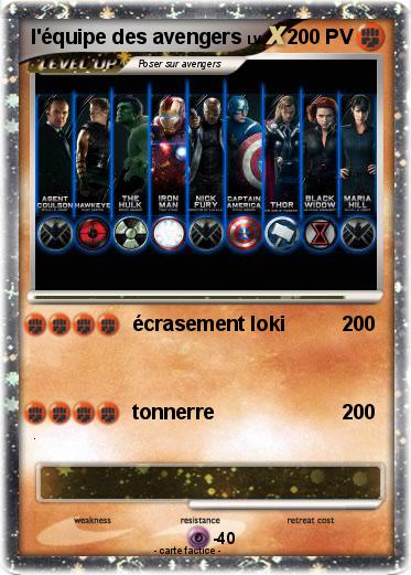 Pokemon l'équipe des avengers