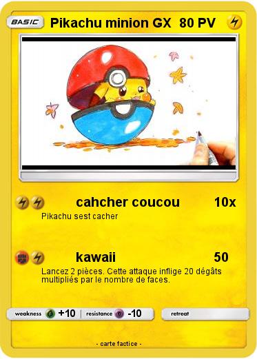 Pokemon Pikachu minion GX