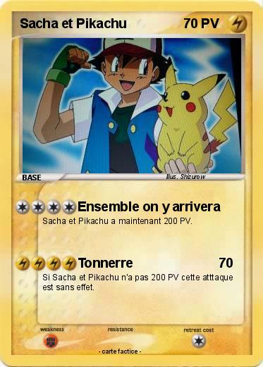Pokemon Sacha et Pikachu