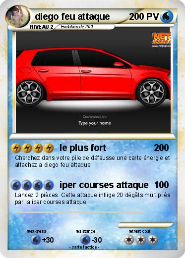 Pokemon diego feu attaque
