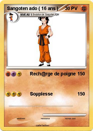 Pokemon Sangoten ado ( 16 ans )