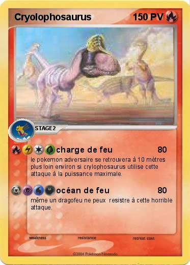 Pokemon Cryolophosaurus