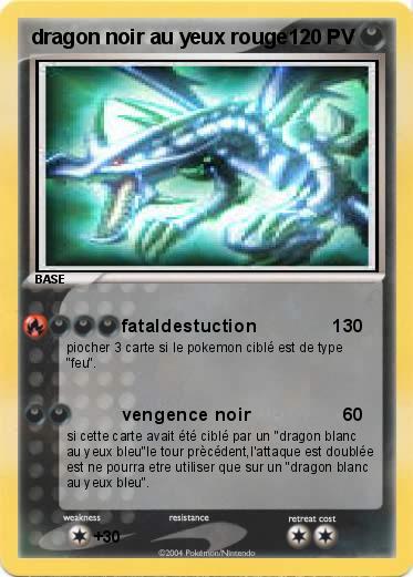 Pokemon dragon noir au yeux rouge