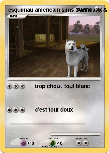 Pokemon esquimau americain sims 3 animaux & cie