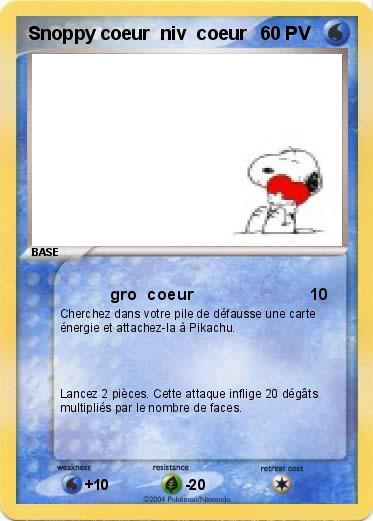Pokemon Snoppy coeur  niv  coeur