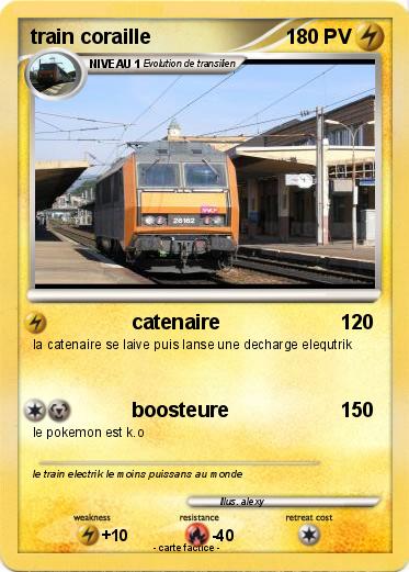 Pokemon train coraille