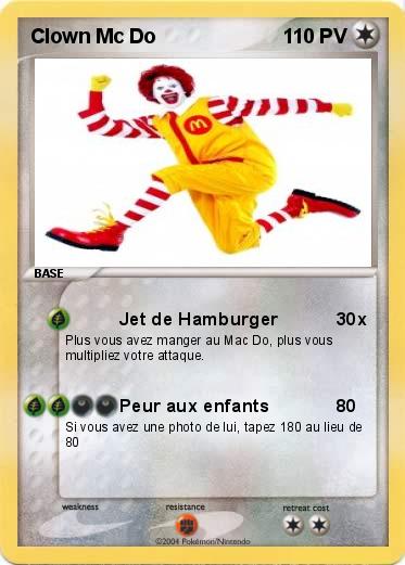 Pokemon Clown Mc Do