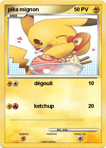 Pokemon pika mignon