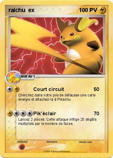 Pokemon raichu  ex