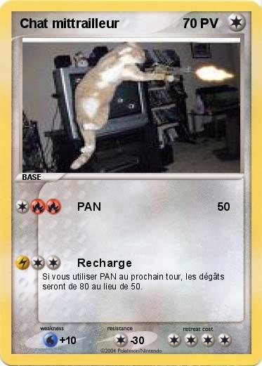 Pokemon Chat mittrailleur