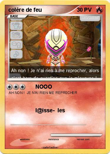 Pokemon colère de feu