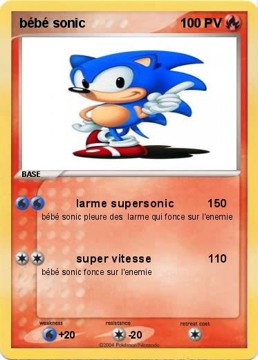 Pokemon bébé sonic                   