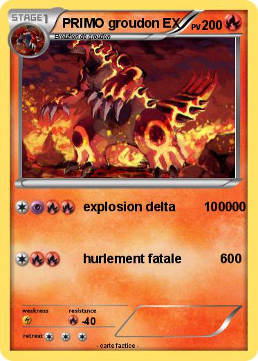 Pokemon PRIMO groudon EX