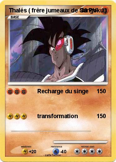 Pokemon Thalés ( frère jumeaux de Sangoku )