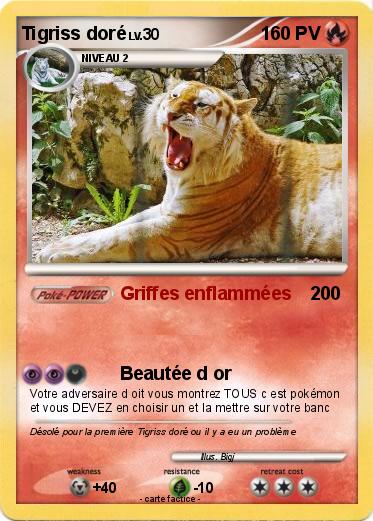 Pokemon Tigriss doré