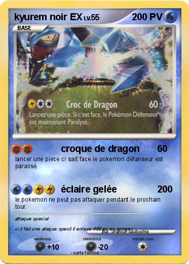 Pokemon kyurem noir EX