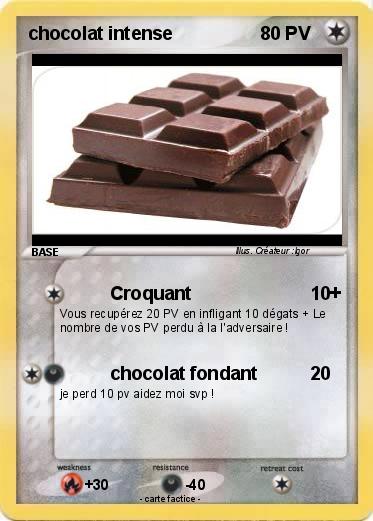Pokemon chocolat intense