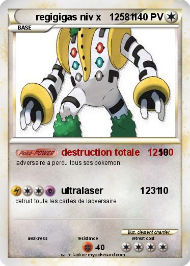 Pokemon regigigas niv x   12581