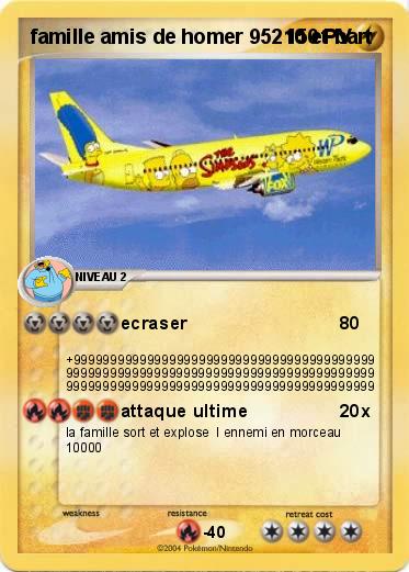 Pokemon famille amis de homer 95210 et bart