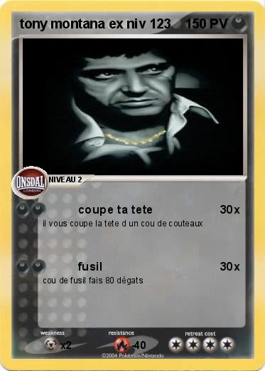 Pokemon tony montana ex niv 123