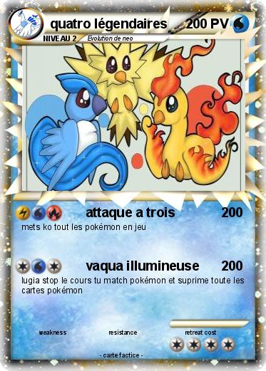 Pokemon quatro légendaires