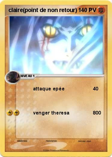 Pokemon claire(point de non retour)