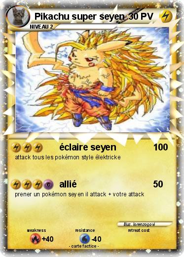 Pokemon Pikachu super seyen