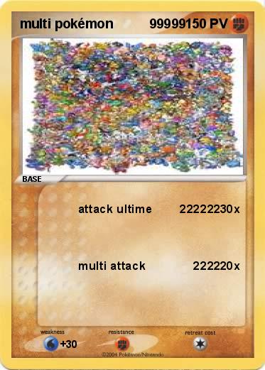 Pokemon multi pokémon          99999