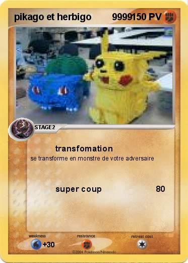 Pokemon pikago et herbigo        9999