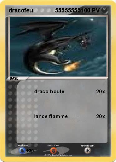 Pokemon dracofeu              55555555